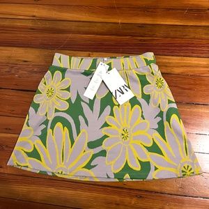 Floral printed Zara skirt